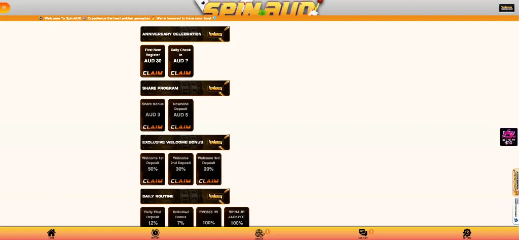 Spin Aud Casino